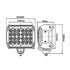 LED werklamp 12/24V  7200 lumen aluminum_8