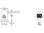 Gloeilamp, 12V, 50/40W Watts, P36d Voet_8