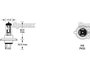 Gloeilamp, 12V, 60/55W Watts, P43t Voet_8